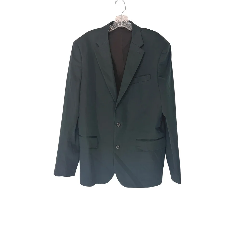 Express Slim Fit Blazer Men's Dark Green Office Work Preppy Event Formal 42L